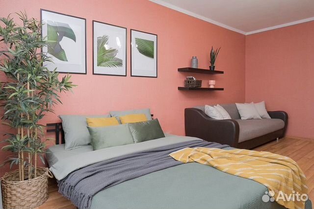 

1-к. квартира, 42 м², 2 кровати