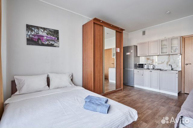 

Квартира-студия, 30 м², 2 кровати