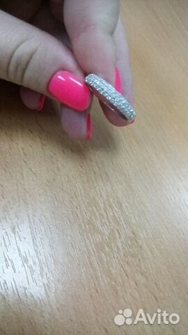 Серебряное кольцо с фианитами