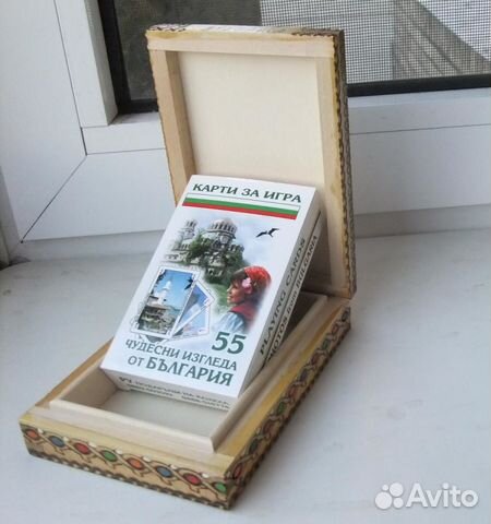 Карты игральные в сувенирном футляре Болгария Новы