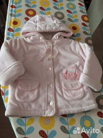 Курточка brums р 12 мес велюр теплая
