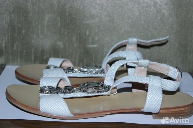 Босоножки santini white С камнями 36,5