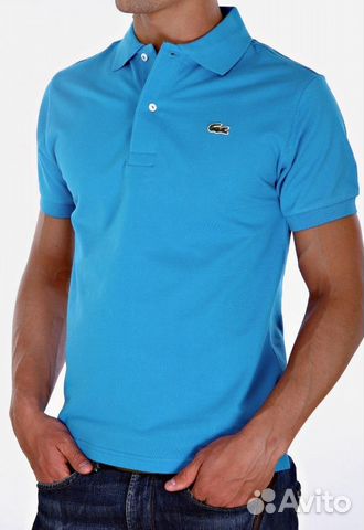 Футболка Поло Lacoste Бирюзовый размер S-XXL Футболка Поло Lacoste Бирюзовый размер S-XXL