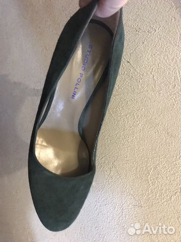 Туфли замшевые зеленые Studio pollini р39 новые Туфли замшевые зеленые Studio pollini р39 новые