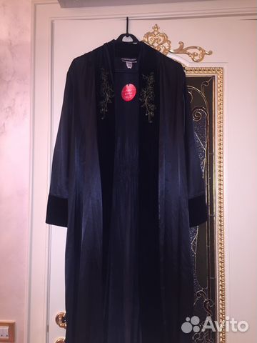 Новый черный халат Morgan Taylor XL оригинал