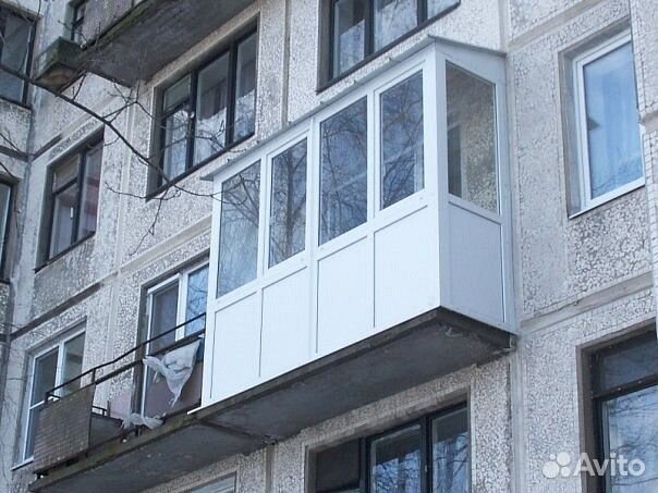 Окна на балкон под ключ без предоплаты 4,18 м купить в москв.