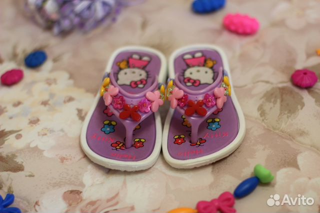 Шлепки сланцы Hello Kitty