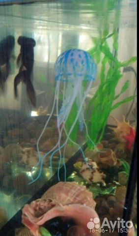 Силиконовая медуза в аквариум купить на Зозу.ру - фотография № 2