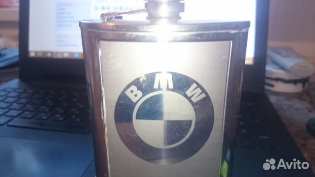 Фляжка новая из нержавеющей стали 7 oz BMW Фляжка новая из нержавеющей стали 7 oz BMW