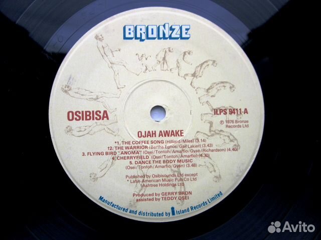 Osibisa-Ojah Awake 1st Press UK LP Bronze 1976