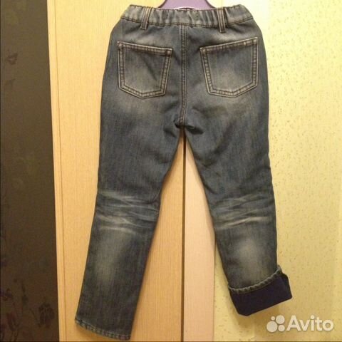 Утепленные джинсы на 7-8 лет Утепленные джинсы на 7-8 лет