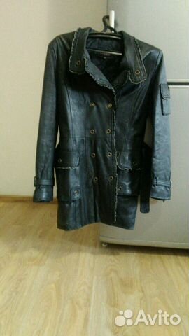 Куртка кожаная женская 46-48 размер