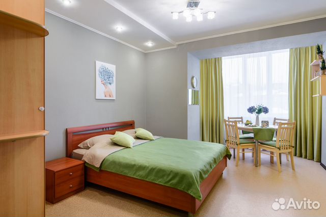 

Квартира-студия, 33 м², 2 кровати
