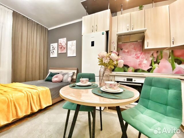

Квартира-студия, 33 м², 2 кровати