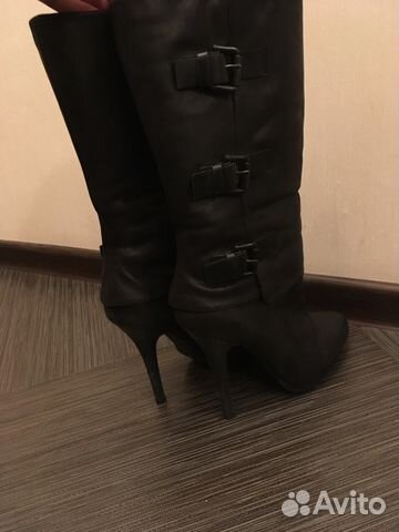 Сапоги кожаные Corsocomo
