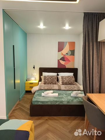 

Квартира-студия, 38 м², 2 кровати