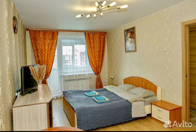

1-к. квартира, 37 м², 2 кровати