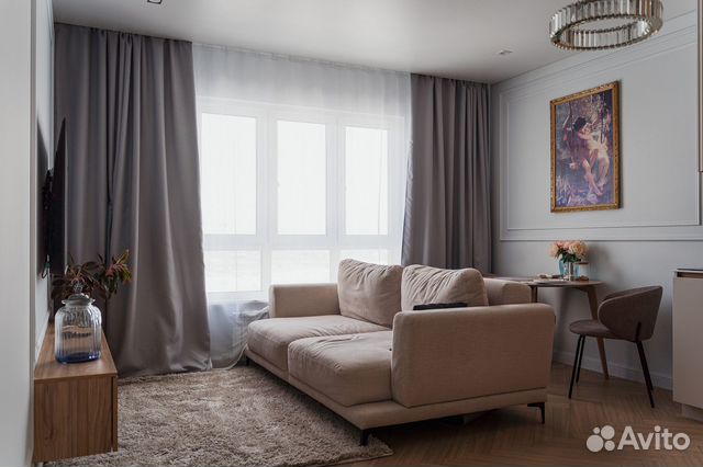 

1-к. квартира, 45 м², 2 кровати