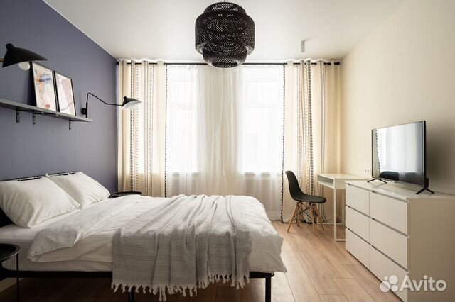 

1-к. квартира, 45 м², 2 кровати