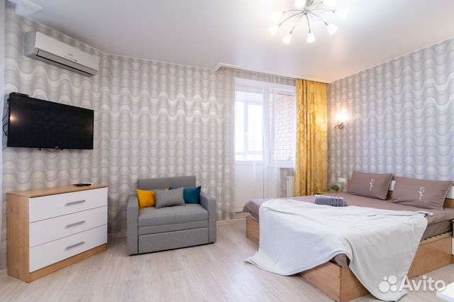 

Квартира-студия, 32 м², 2 кровати