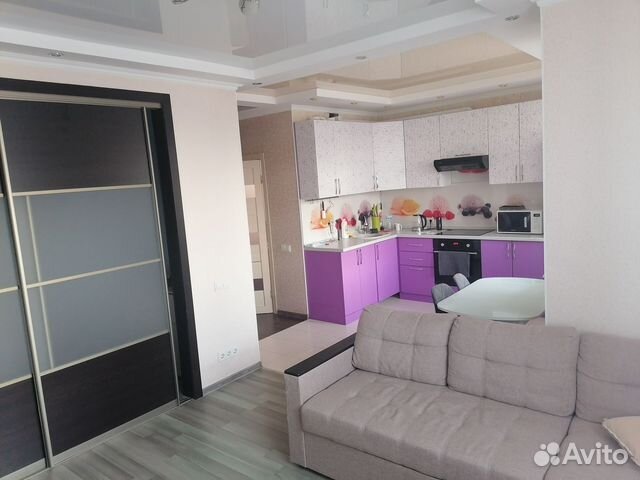 

1-к. квартира, 42 м², 2 кровати