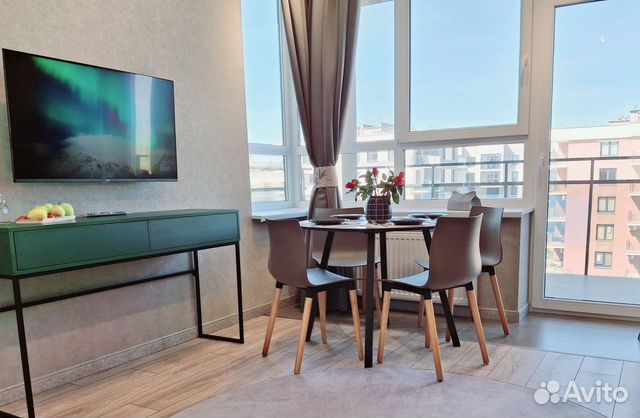 

1-к. квартира, 46 м², 2 кровати
