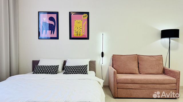 

Квартира-студия, 36 м², 2 кровати