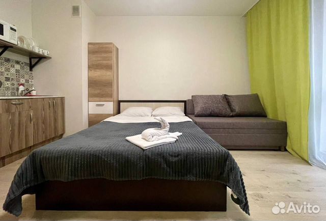 

Квартира-студия, 33 м², 2 кровати