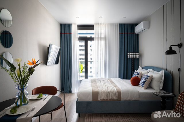 

1-к. квартира, 24 м², 2 кровати