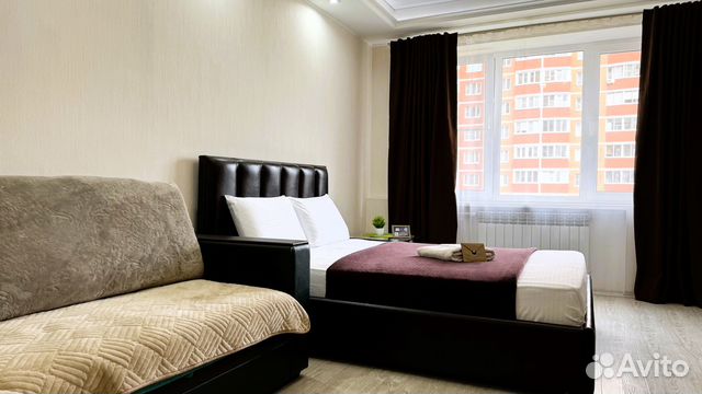 

1-к. квартира, 44 м², 2 кровати