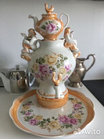 Самовар электрический СССР керамика Самовар электрический СССР керамика