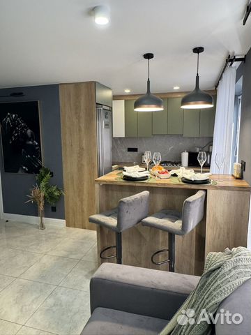 

1-к. квартира, 55 м², 2 кровати