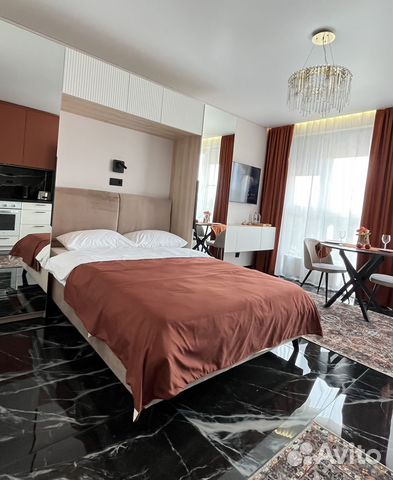 

Квартира-студия, 30 м², 2 кровати