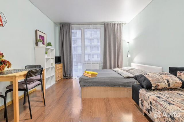 

Квартира-студия, 28 м², 2 кровати