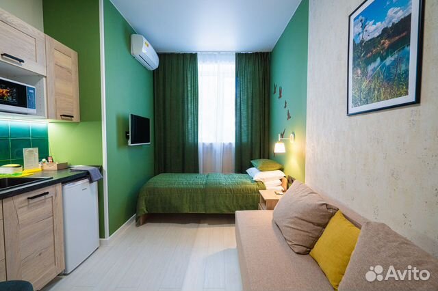 

Квартира-студия, 15 м², 2 кровати