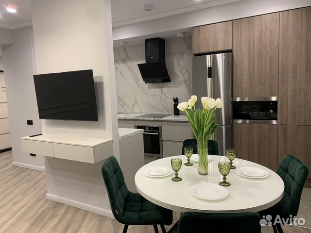 

1-к. квартира, 52 м², 2 кровати
