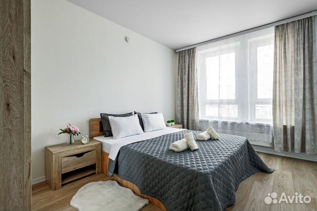 

1-к. квартира, 52 м², 2 кровати