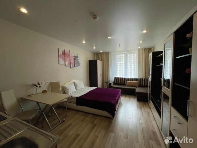 

Квартира-студия, 28 м², 2 кровати