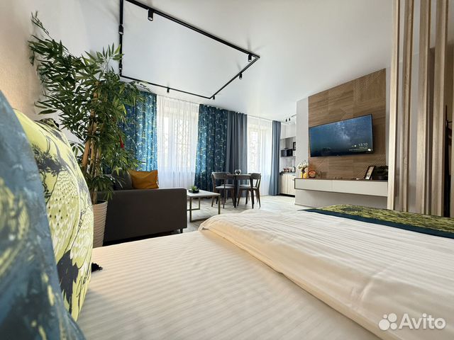 

Квартира-студия, 38 м², 2 кровати