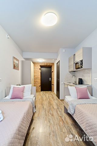 

Квартира-студия, 15 м², 2 кровати