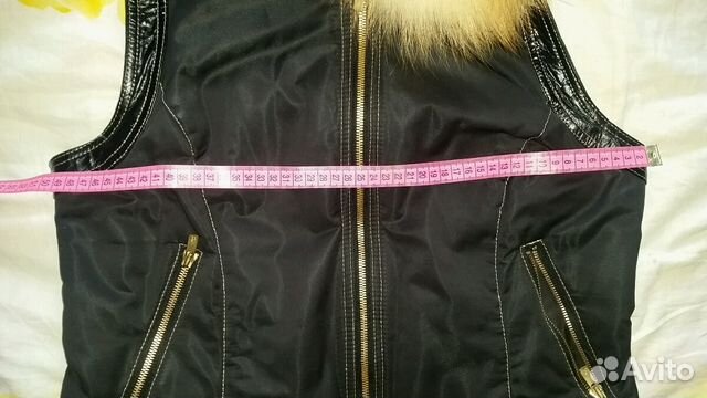 Жилетка с лисьим мехом Armando Diaz Оригинал