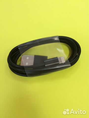 Кабель (зарядник) iPhone 5S/5C/5/6/6+ /iPad Черный