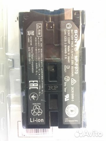 Аккумулятор Sony NP-F970 Аккумулятор Sony NP-F970
