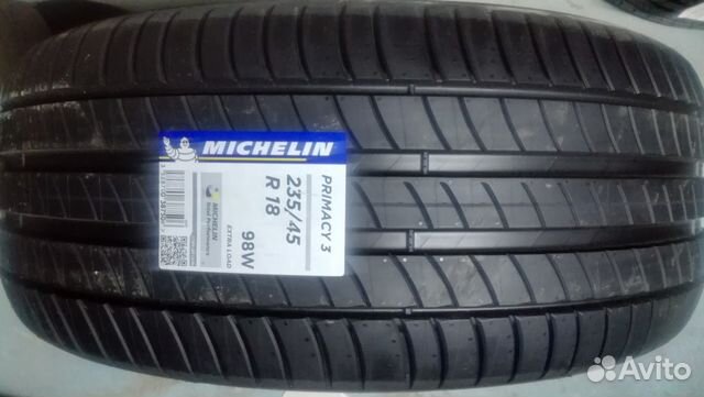 Новые Michelin Primacy 3 235/45 R18 98 W