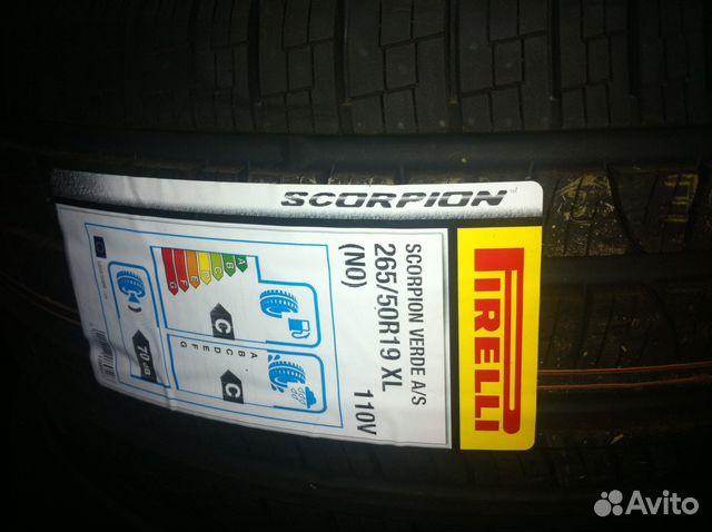 Новые Pirelli Scorpion V All Sesson NO 265/50 R19