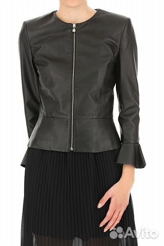 Кожаная куртка Elisabetta Franchi Gold