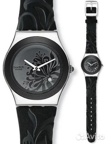 Оригинальные часы swatch black flower (YLS146) Оригинальные часы swatch black flower (YLS146)
