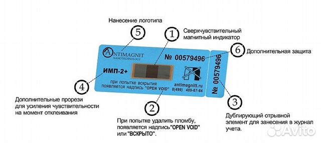 Пломба - наклейка антимагнитная Тип-амп в наличии Пломба - наклейка антимагнитная Тип-амп в наличии