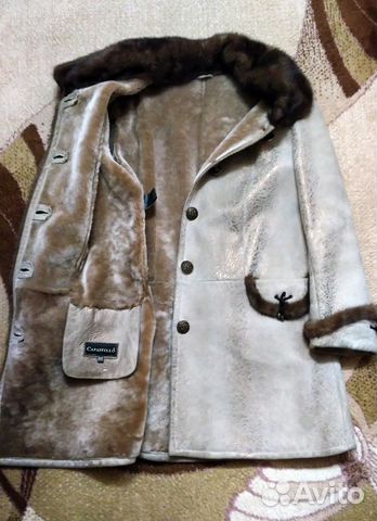 Дубленка натуральная, воротник и отделка норка Дубленка натуральная, воротник и отделка норка