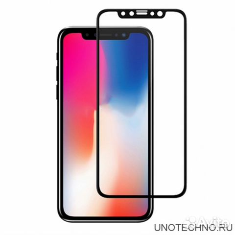 Защитное стекло iPhone Х/Xs 5D черное Защитное стекло iPhone Х/Xs 5D черное